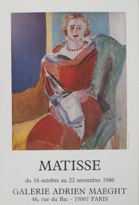 Henri Matisse: Sitzende Frau - Originales Plakat