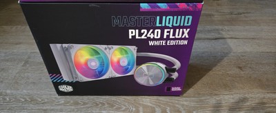 Upgraded Cooler Master MasterLiquid PL240 FLUX White AIO CPU Liquid Cooler ARGB