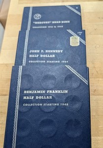 Empty Coin Collector Books 3pc