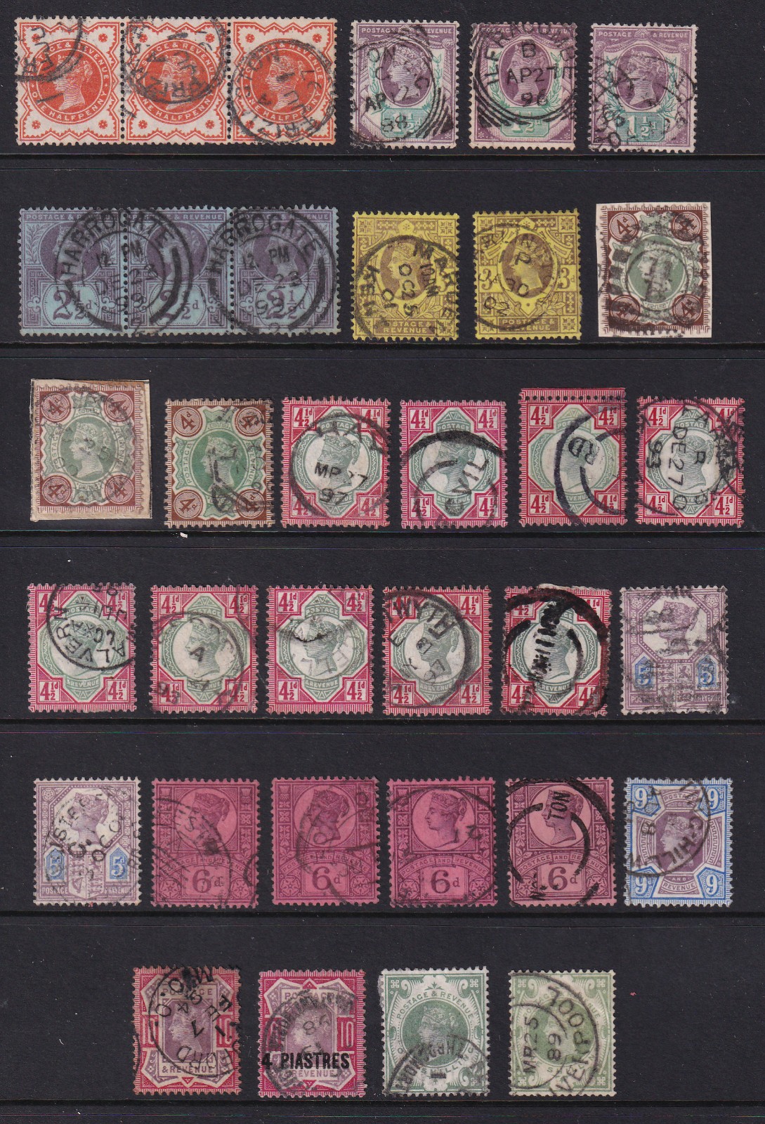 1887 JUBILEE COLLECTION INC STRIPS CDS SHADES ETC GOOD/FINE USED SG CAT £650
