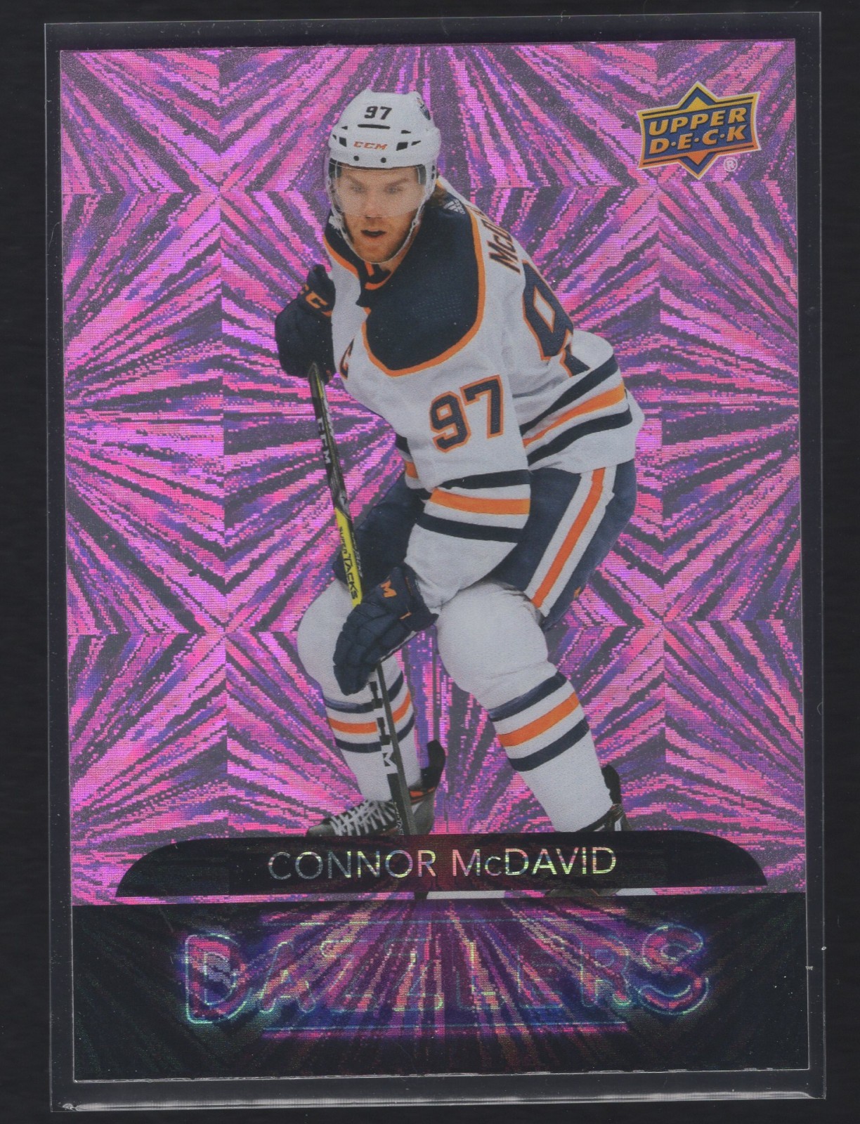 2020-21 Upper Deck Series 1 Dazzlers Connor McDavid #DZ-18 Pink Edmonton Oilers