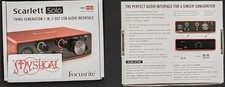  USED Focusrite Scarlett Solo 3rd Gen 2-Channel Pro Audio Interface CIB