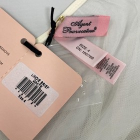 Agent Provocateur Lindie White Brief AP4 Large NWT