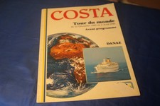 Costa Line / Linea C brochure croisière Tour du Monde DANAE 85/86 avant programm