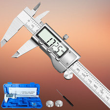 Digital Caliper Micrometer LCD Gauge Vernier Electronic Measuring Tool 6" 150mm