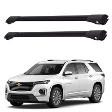 Barras transversales de techo bloqueables para Chevrolet Traverse 2018-2023 2 piezas negras