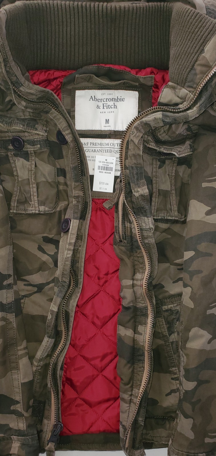 Abercrombie Military jacket size Medium NWT! image 5
