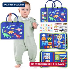 Toddler Busy Board - Busy Book Montessori Toys Ages 3 and up - Preschool