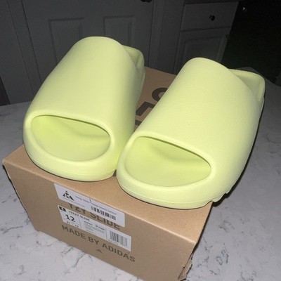 adidas Yeezy Slide Glow Green 2022 HQ6447 Men s US 12 Slide Sandal