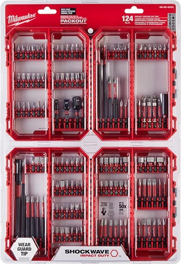 Milwaukee 48-32-4034 124pc SHOCKWAVE Impact Duty Driver Bit Set  AUTH USA DEALER