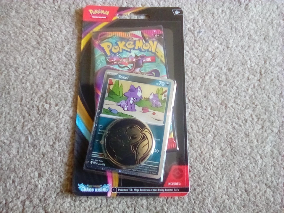 Pokemon TCG Mega Evolution Chaos Rising Checklane Blister Pack Toxel - Image 1 of 1