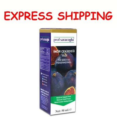 Prof. Saracoglu Fig Seed Oil 50 ml 100% Pure Cold Pressed Edible  Herbal