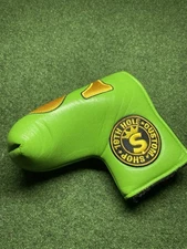 Cash Is King $ Blade Putter Headcover 19th Hole Custom Shop Dollar Bill Green