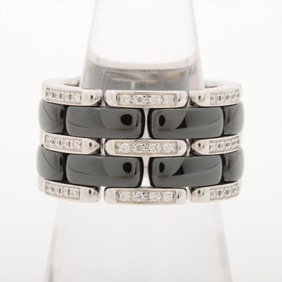Chanel Ultra diamond Ring 750 (WG) x Ceramic 16.9g 54 | eBay