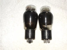 2 x 6B4G Tung-Sol Tubes *Black Glass*Super Strong Pair*
