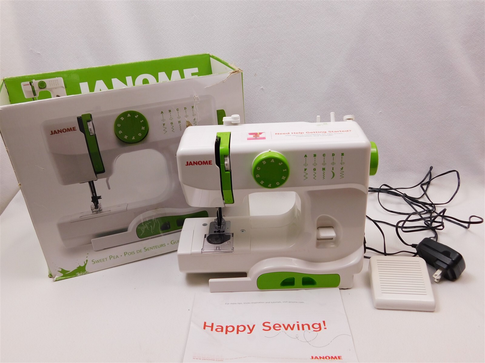 Janome 525B Sweet Pea Sewing Machine Tested Works eBay