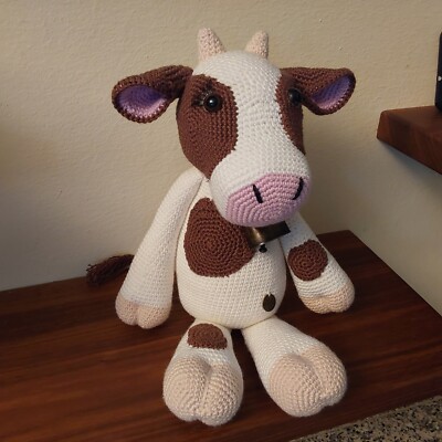 Kuh Berta Häkeltier Amigurumi Geschenk Dekoration Sammler Handarbeit 