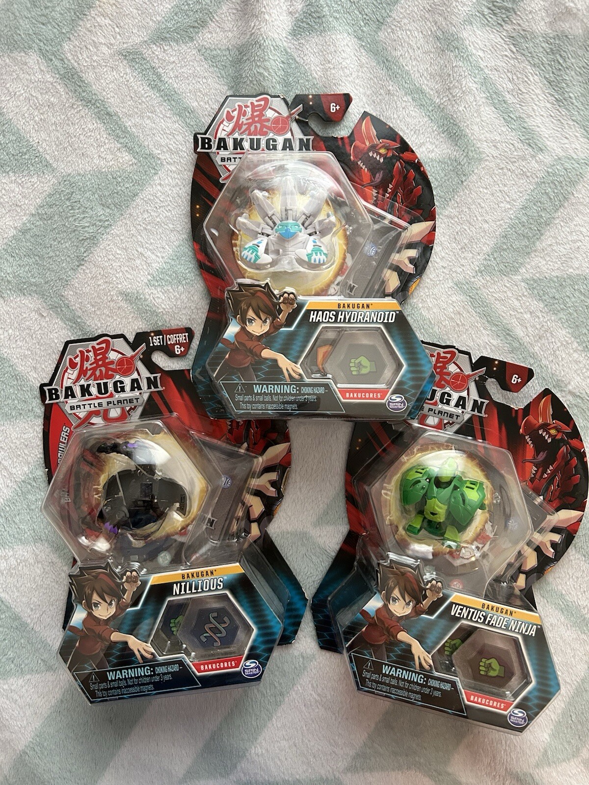 Bakugan  Battle Planet Toys Lot Of 3. Brand New In box
