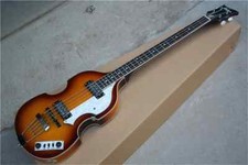 Sunburst Hofner Violin BB2 Bass Hofner BB2 Electric Bass Flame Maple Hofner