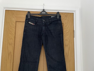 Diesel Soozy Jeans W28 L30 Straight Leg Low Rise V Dark Blue | eBay UK