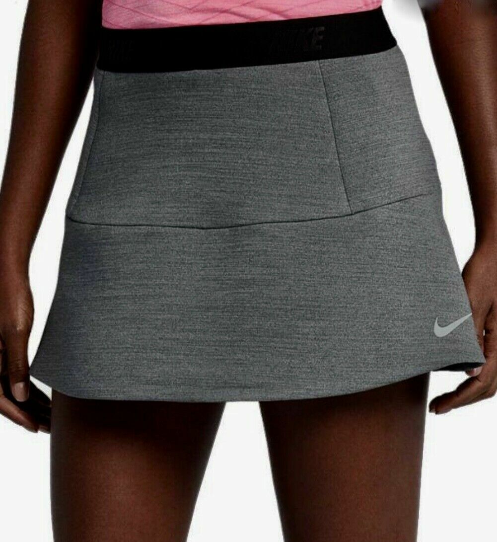 Nike Pleated Dri Fit Grey 14.5 Womens Golf Skorts Skirt Sz L