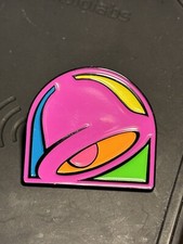 Taco Bell Hat Pin Neon Colors Live Mas New Rare Cap Shirt Lapel Mild Hot Fire