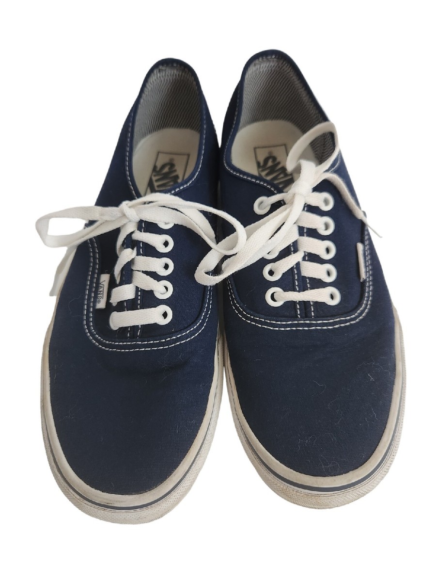 VANS スカジャン！ネイビー Vans 721356 Blue Lace Up Skate Sneakers 8.5 US Mens, 10 US Women