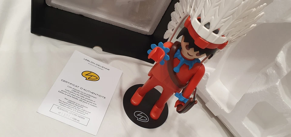 Playmobil CHEF INDIEN leblon delienne COLLECTIONNEURS parfait état EXPOSITION - Photo 3/4