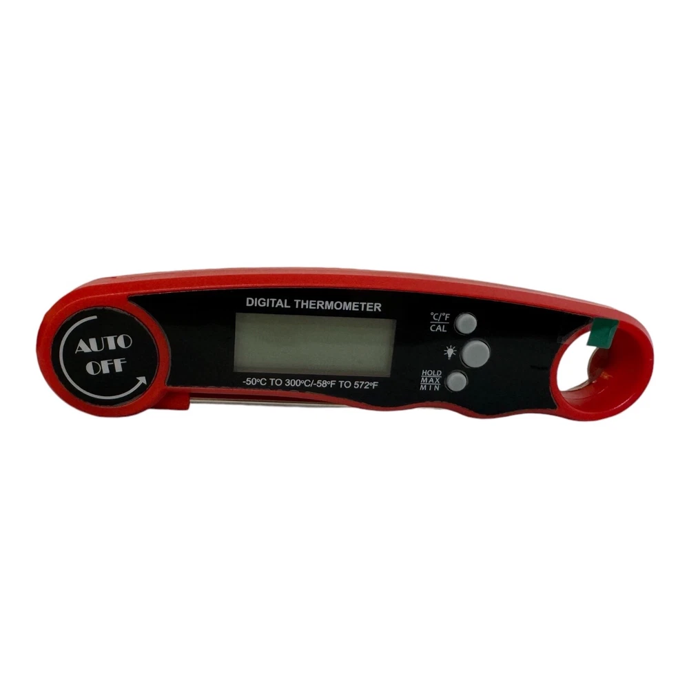 Meat Thermometer Instant Read Cooking Digital Backlight LCD Screen Foldable Long