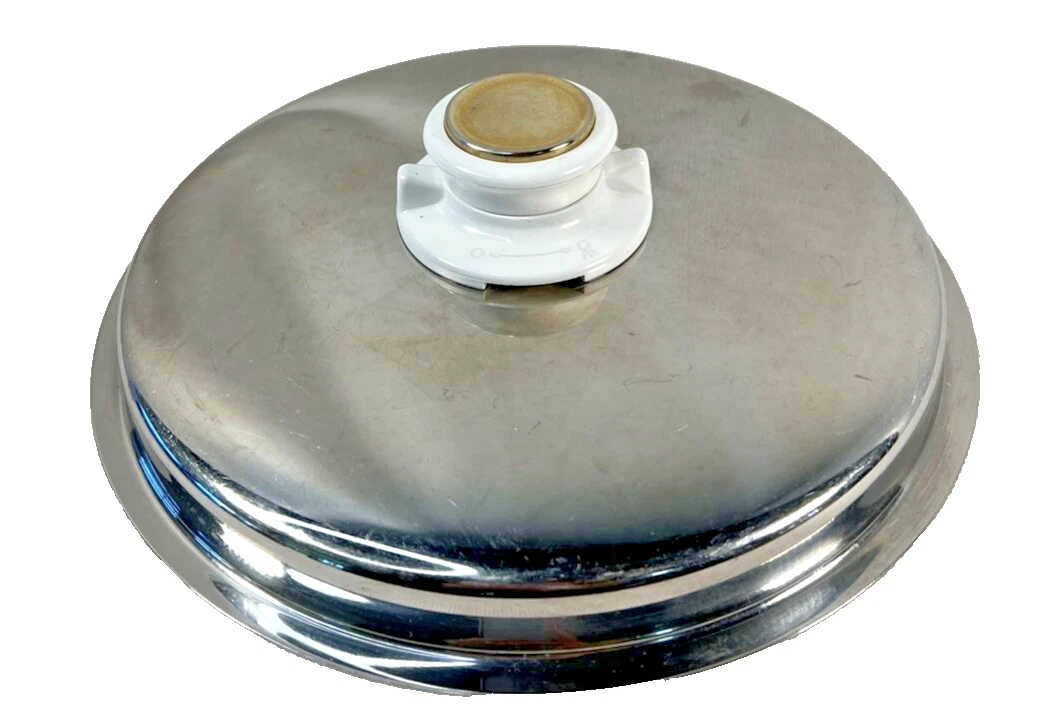 8 7/8" Vintage HEALTH CRAFT 5Ply Stainless Replacement Vented Pot Pan LID ONLY