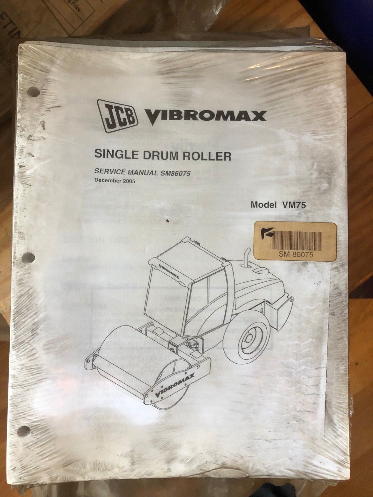 JCB VIBROMAX SINGLE DRUM ROLLER SERVICE MANUAL SM86075