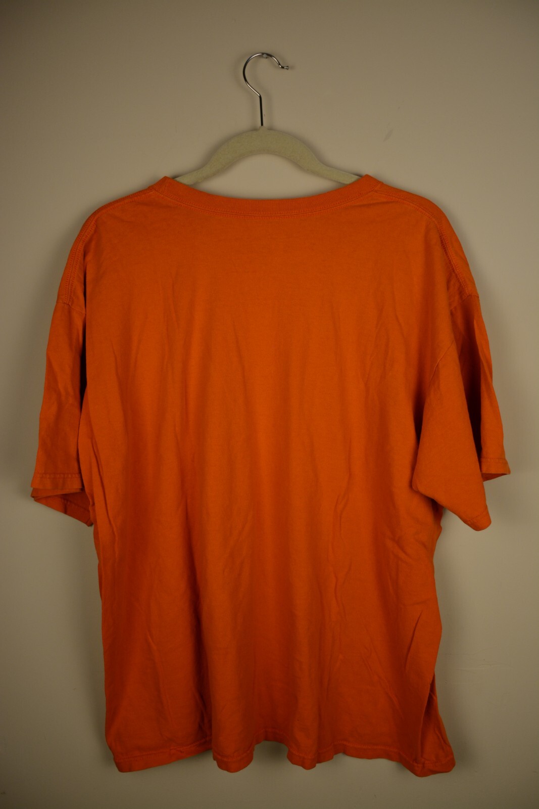Nike Mens T Shirt XL Large Orange Loose Fit Short Sleeve Spellout eBay