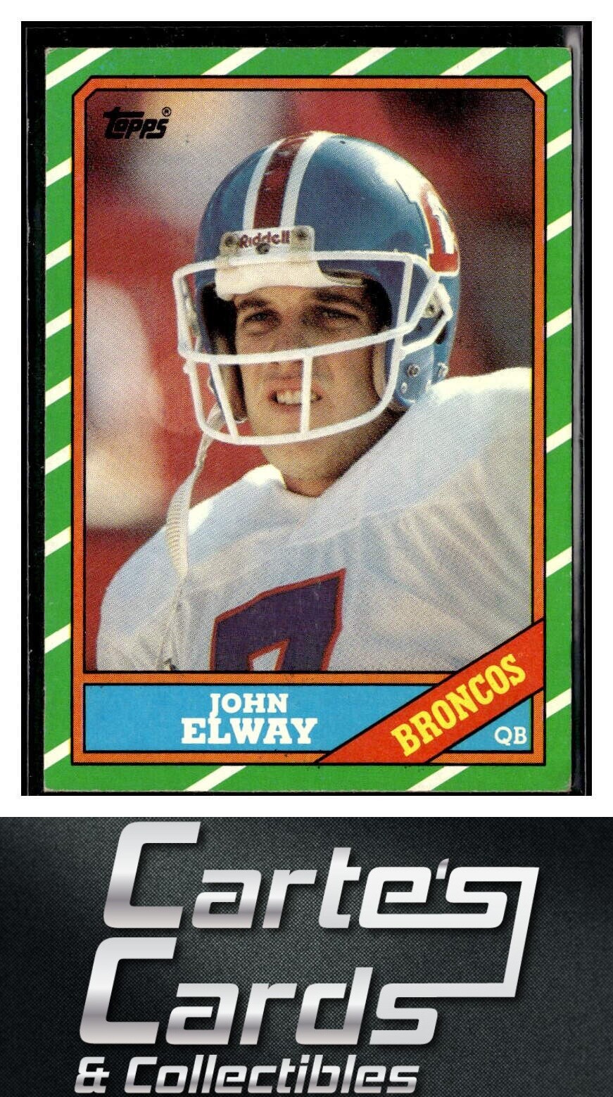John Elway 1986 Topps #112  Denver Broncos Hall of Fame