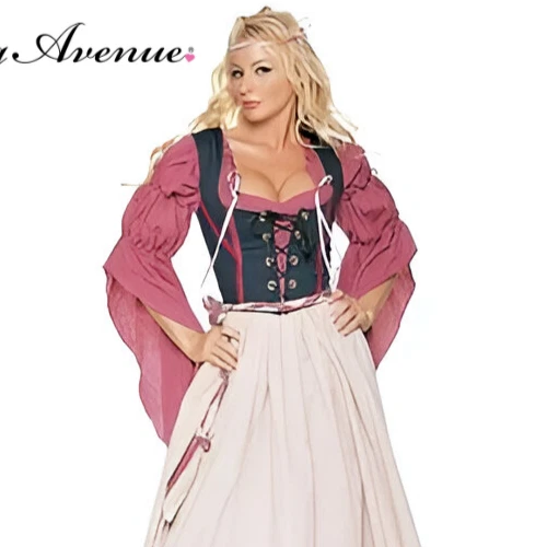 Leg Avenue 4 PC Renaissance Wench Costume -Ladies Size Small - Image 2 of 3