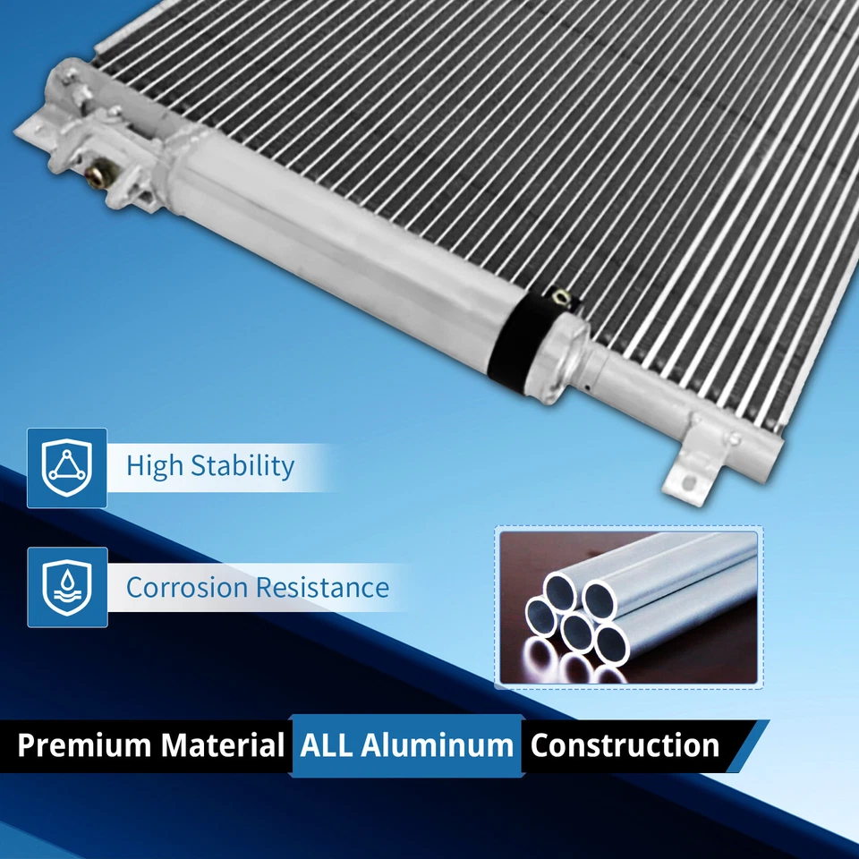 Condensador de aluminio para Dodge Challenger 08-2018 12-2014 Chrysler 300 Foto 2 de 4