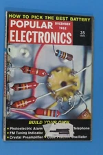 Popular Electronics Magazine December 1962 "Blinky" the Nite-Light Blinking Bee