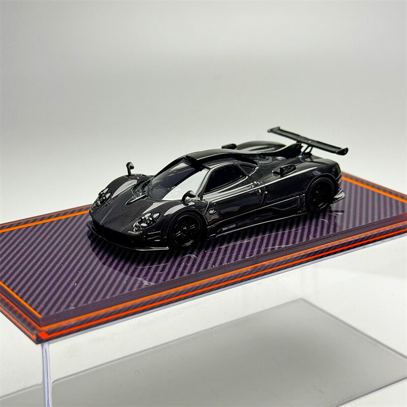 U2 1:64 pagani 760LH Black/Blue carbon limited299 Resin Model Car