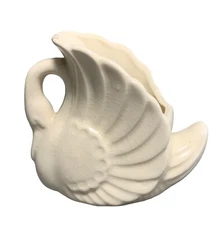 Vintage Ceramic Swan Planter By Shawnee Pottery