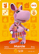 042 Marcie Animal Crossing Amiibo Card Sin...