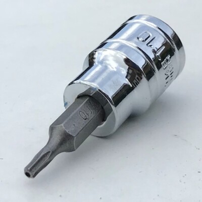 US PRO T10 Tamper security Torx male TX socket 48mm length 3/8'' drive dr. tool