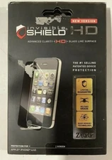 NEW Zagg InvisibleShield HD Screen Protector for Apple iPhone 4/4S protection