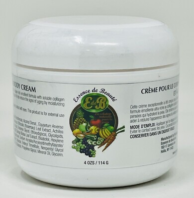 Essence de Beaute Collagen & Vitamin E Face Cream 4oz Original Sealed