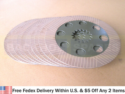 #ad JCB PARTS BRAKE FRICTION PLATE SET 10 PCS. PART NO. 458 20353 450 10224 $134.95
