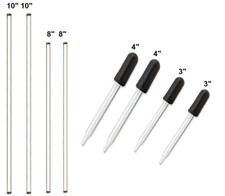 Glass Stirring Rods  Glass Droppers for Lab, Kitchen, Science Education 8/Pack