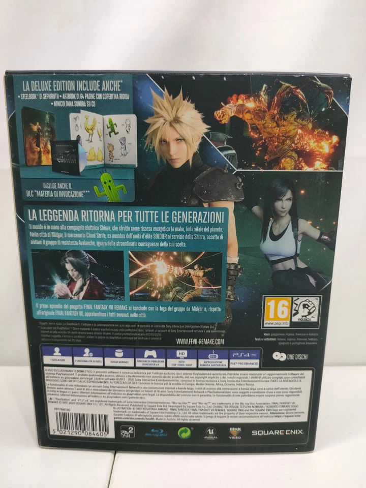 FINAL FANTASY  VII: REMAKE, DELUXE E DITION , PS4 USATO, foto 4 di 5