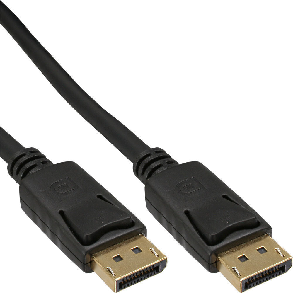 Thumbnail - Inline Displayport Kabel Vergoldete Kontakte Schwarz 2m