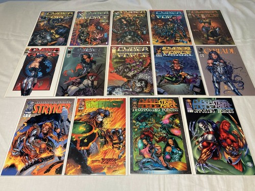 Cyber Force 0 1-35 Annual 1 Origins 1-3 Opposing Forces 1 2 NM 9.4 Comp Series - Picture 8 of 12