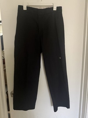 Dickies Men's Loose Fit Double Knee Work Pants - black 32x30