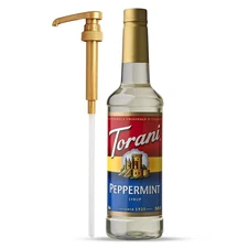 Torani Coffee Syrup, Peppermint, Pump Included, 25.4 Fl Oz