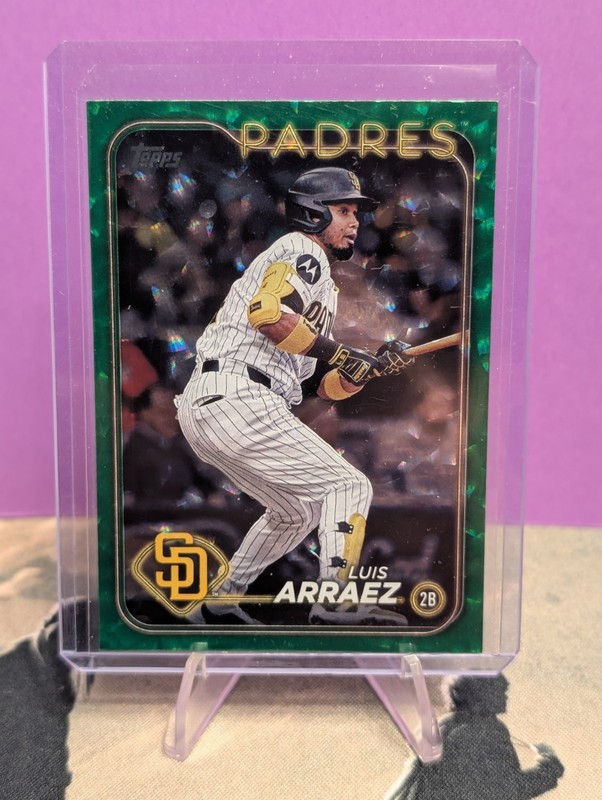 2024 Topps Update Series - Luis Arraez #US200 Green Crackle Foilboard /499